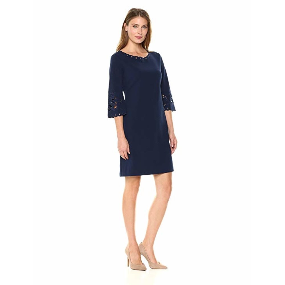 Sangria Size 4 Women's Shift Dress with Laser Cut